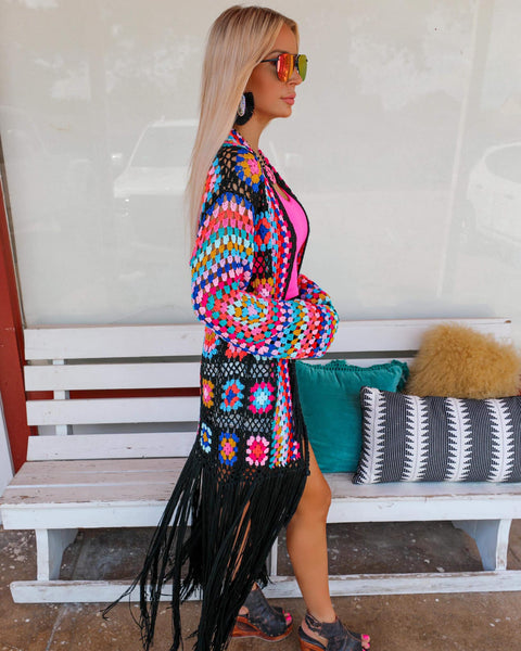 Shannon Floral Crochet Cardigan - The Lace Cactus