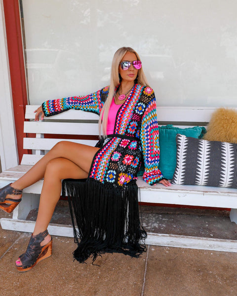 Shannon Floral Crochet Cardigan - The Lace Cactus