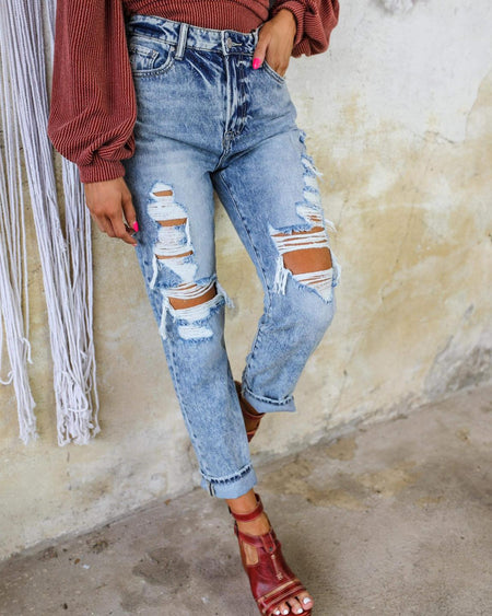 The Lost Cause Flare Jeans in Dark Wash