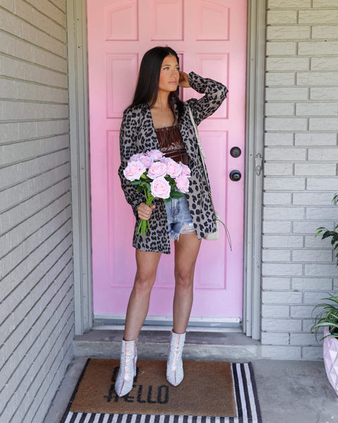 Celine Leopard Blazer - The Lace Cactus