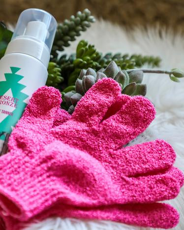 Desert Bronze Exfoliator Mitts - The Lace Cactus