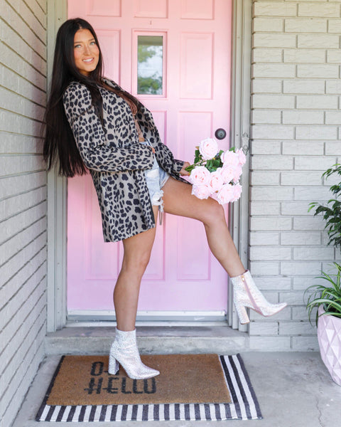 Celine Leopard Blazer - The Lace Cactus