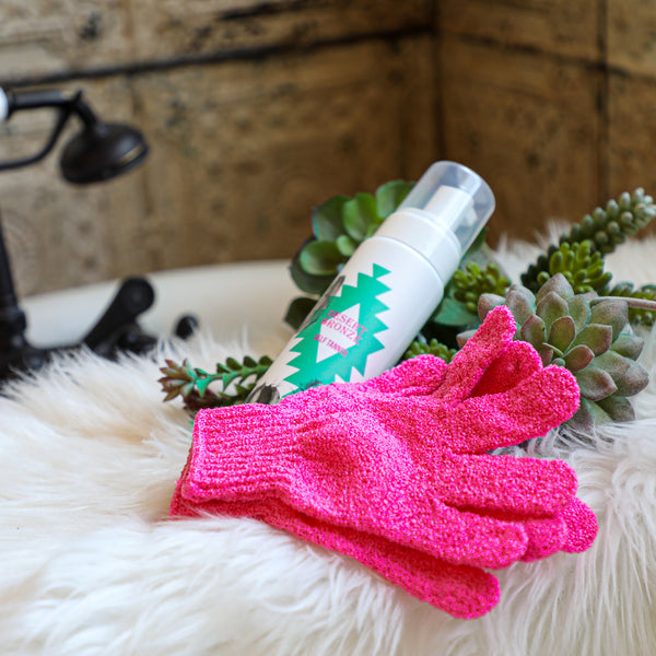 Desert Bronze Exfoliator Mitts - The Lace Cactus