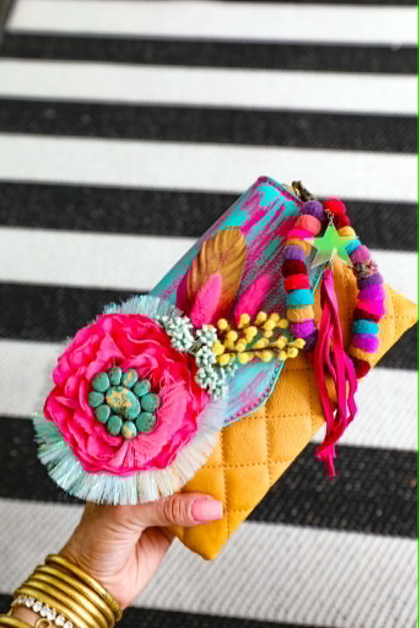 Custom Made gold clutch