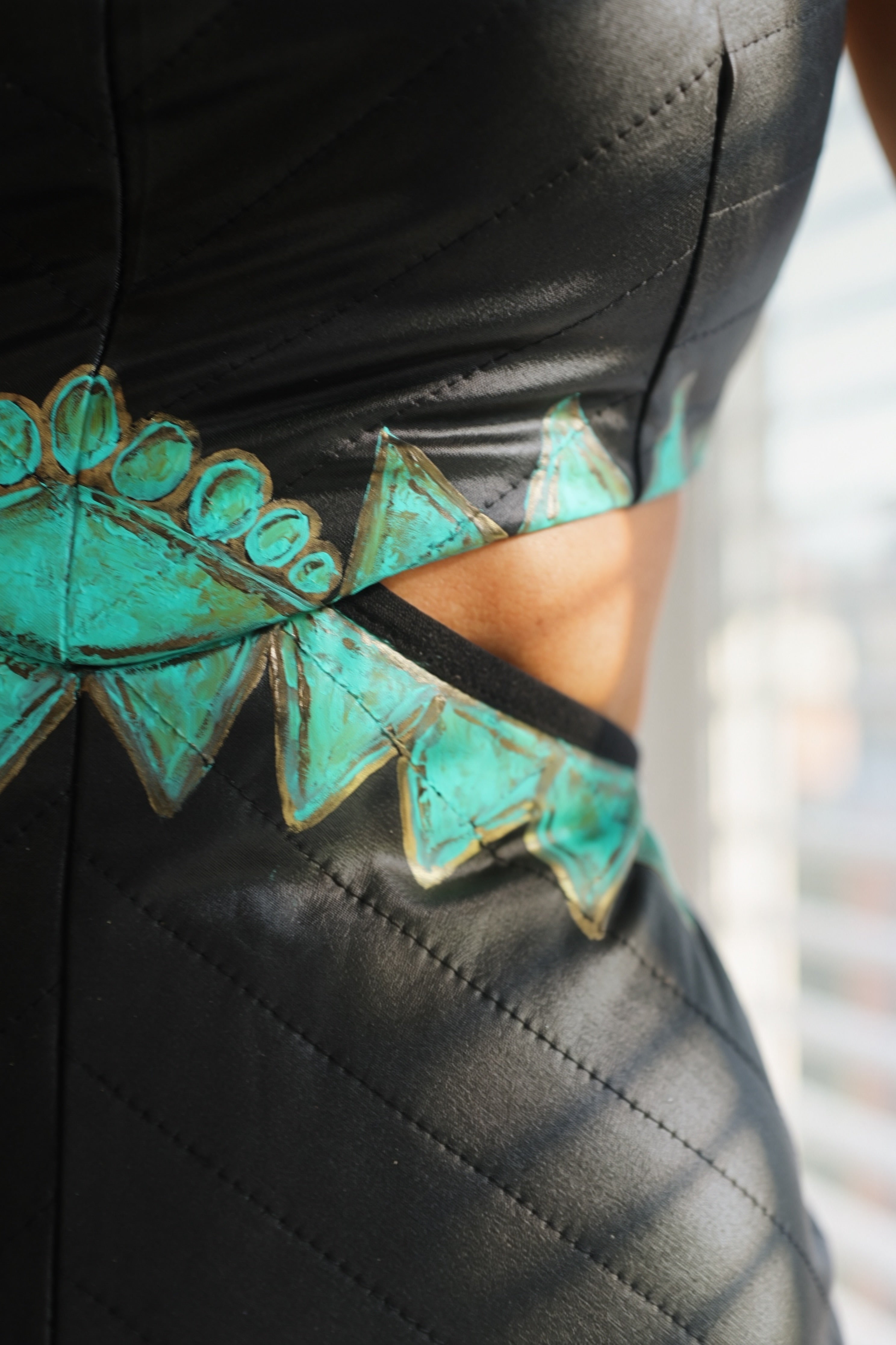 HANDPAINTED One Night In Vegas Dress