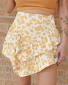 “KC” Mustard Leopard Skirt - The Lace Cactus