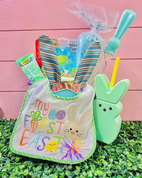 BABY GIRL EASTER Basket 0-2yrs