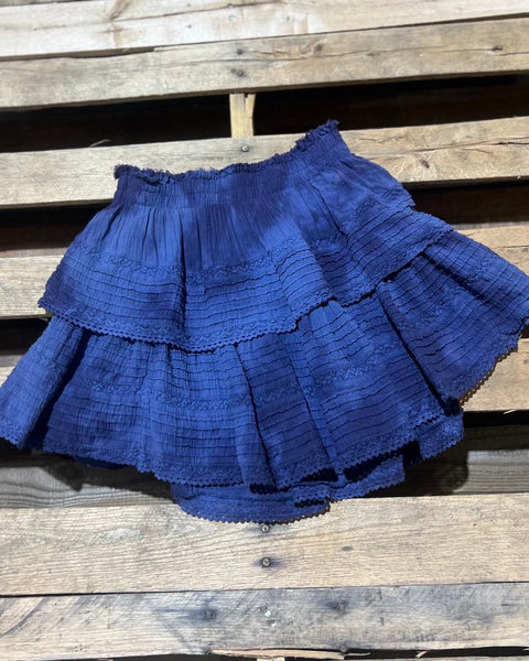 "KC" Blue Ruffled Skirt (Aerie) Size: S