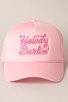 Baby Pink Howdy Darlin' Trucker Cap