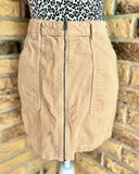 Hollister Ultra High Rise Beige Corduroy Skirt Size:5 - The Lace Cactus