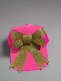 Custom Gold Bow HotPink Trucker Hat