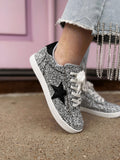 Skylar Silver Star Sparkle Sneaker