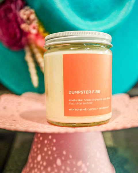 Dumpster Fire Candle - The Lace Cactus