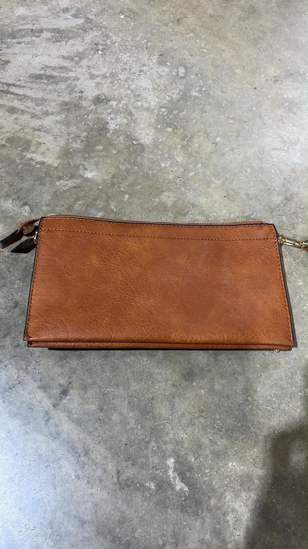 Custom Brown Western LV Clutch