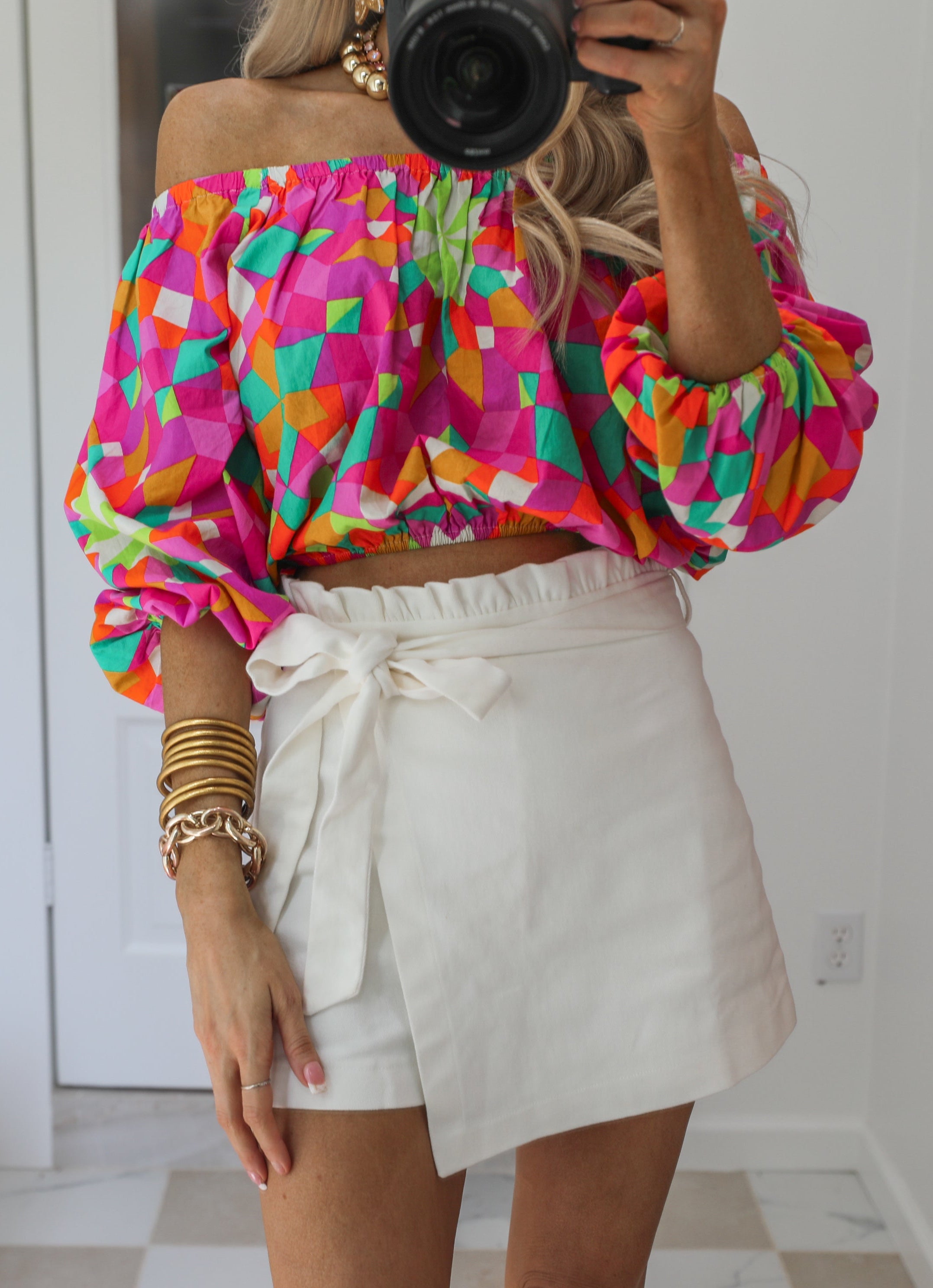 Technicolor Crop Top