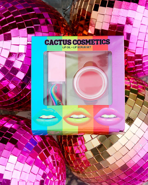 Retro Lip Oil + Scrub Set - The Lace Cactus
