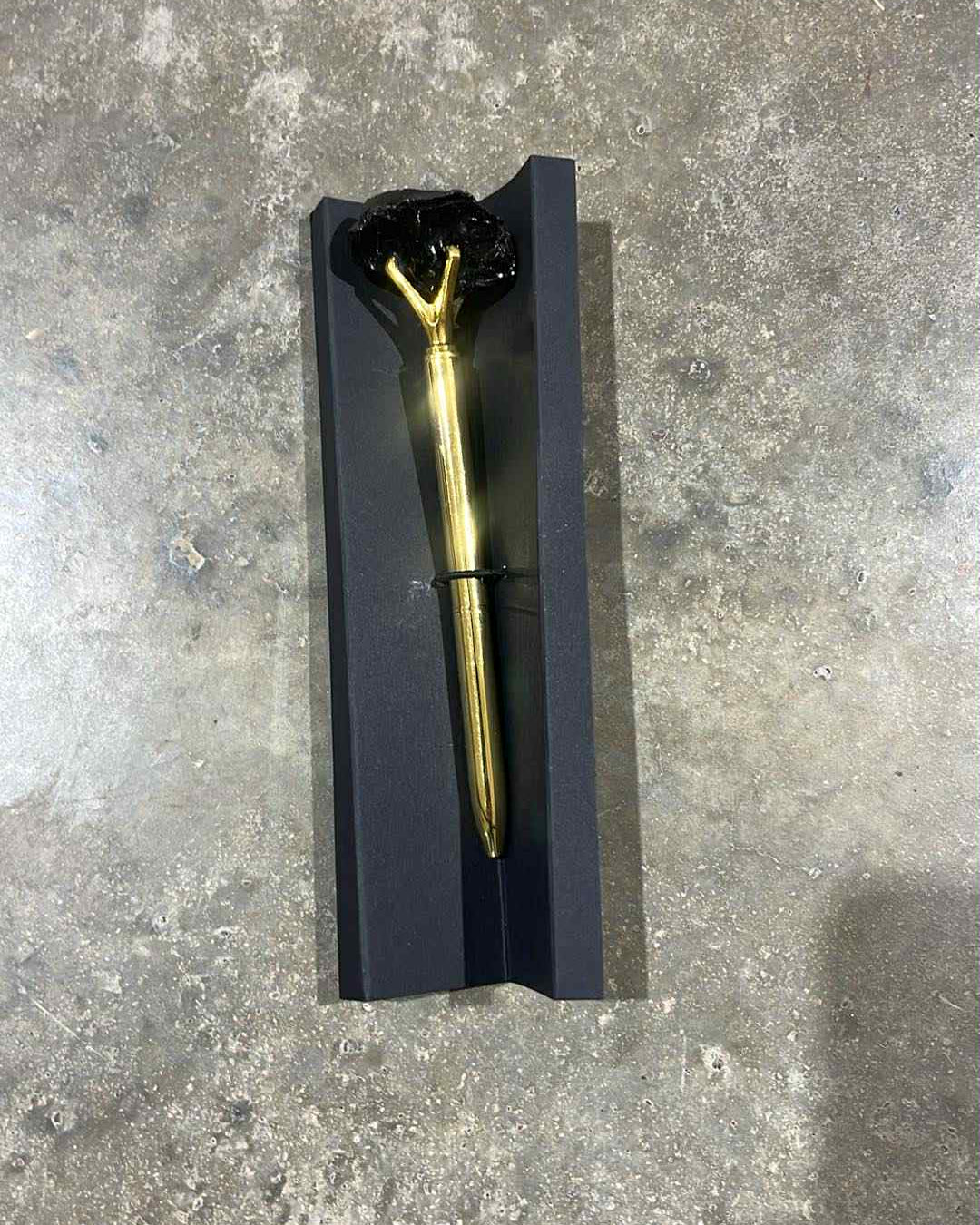 Black Obsidian crystal Pen
