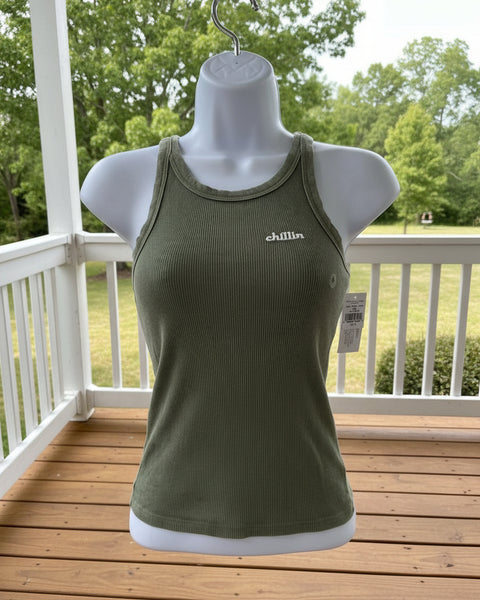 "KC" Sage "CHILLIN" Tank- Sm
