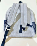 Stripped Blue & White Baby Backpack