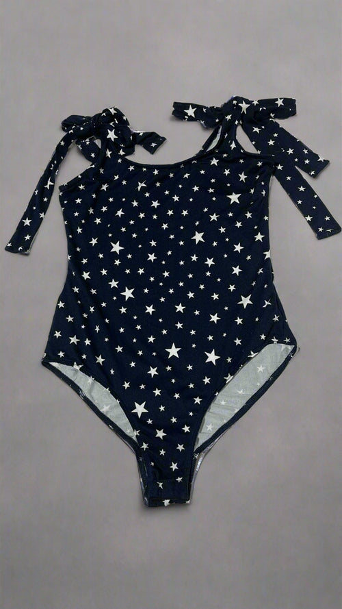 "KC" Navy Stars Bodysuit: Small