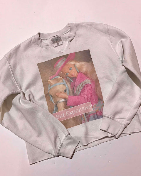 "KC" Cute But Expensive Barbie Sweatshirt: SM