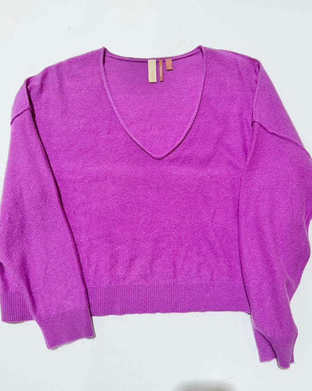 Maria Fuchsia Long Sleeve Top