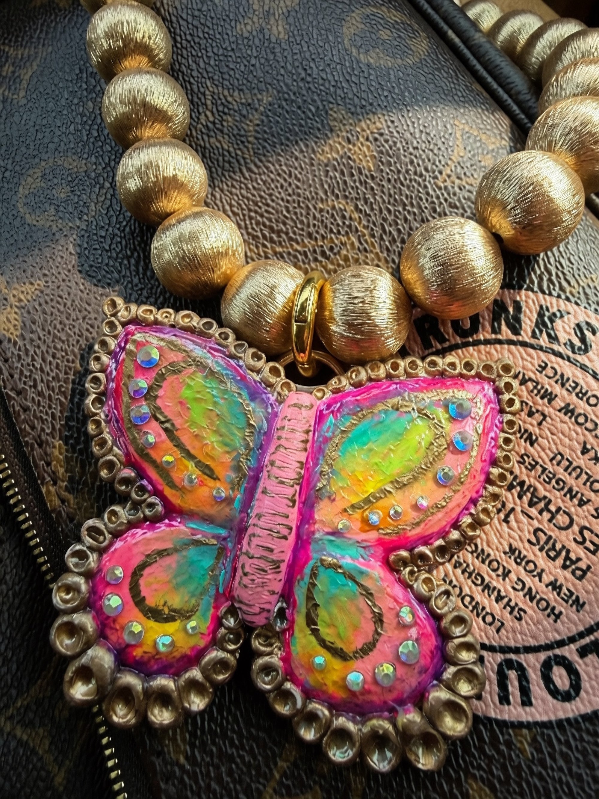 Butterfly Dreams Handmade Clay Necklace