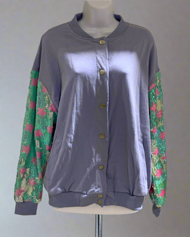 Twinkle Blue Sequin Jacket