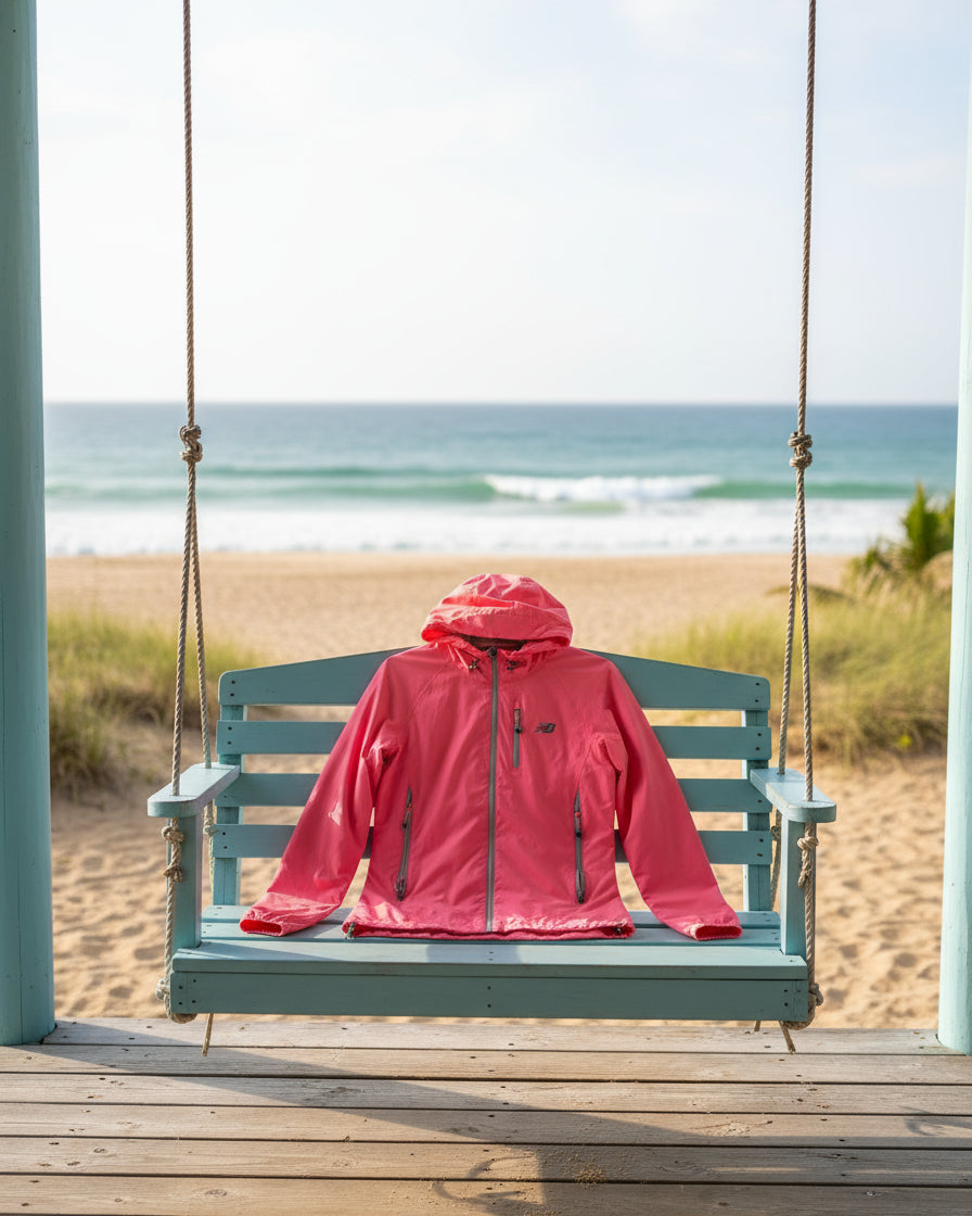 "KC"  Hot Pink "New Balance" Wind Breaker: Small