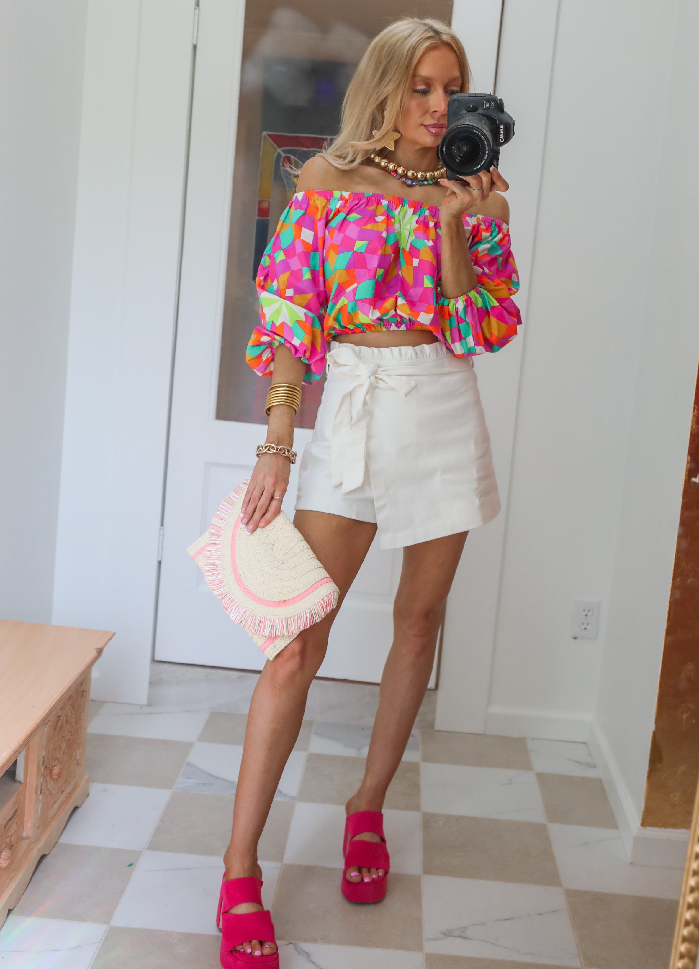 Technicolor Crop Top