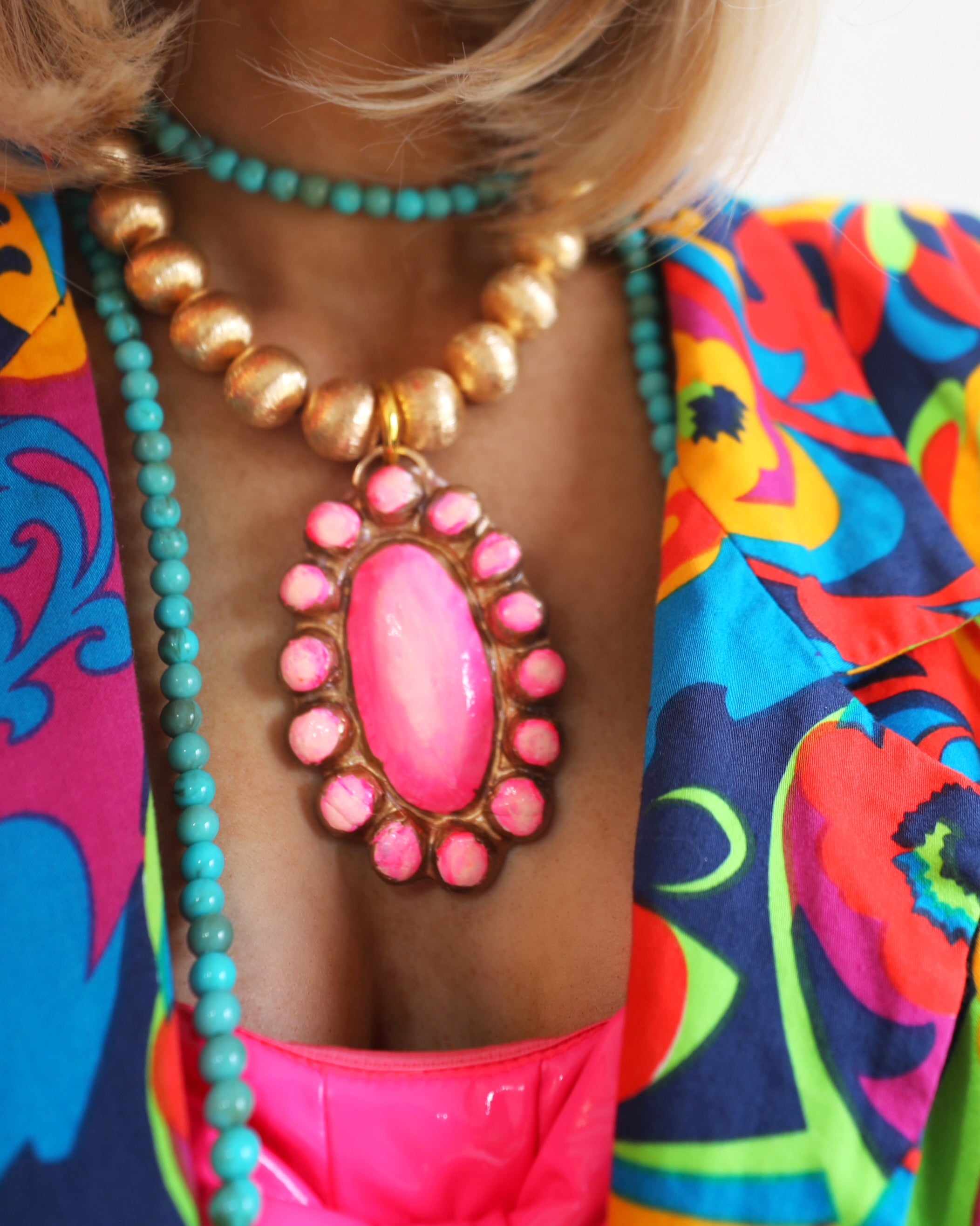 The Mia Handmade Clay Necklace