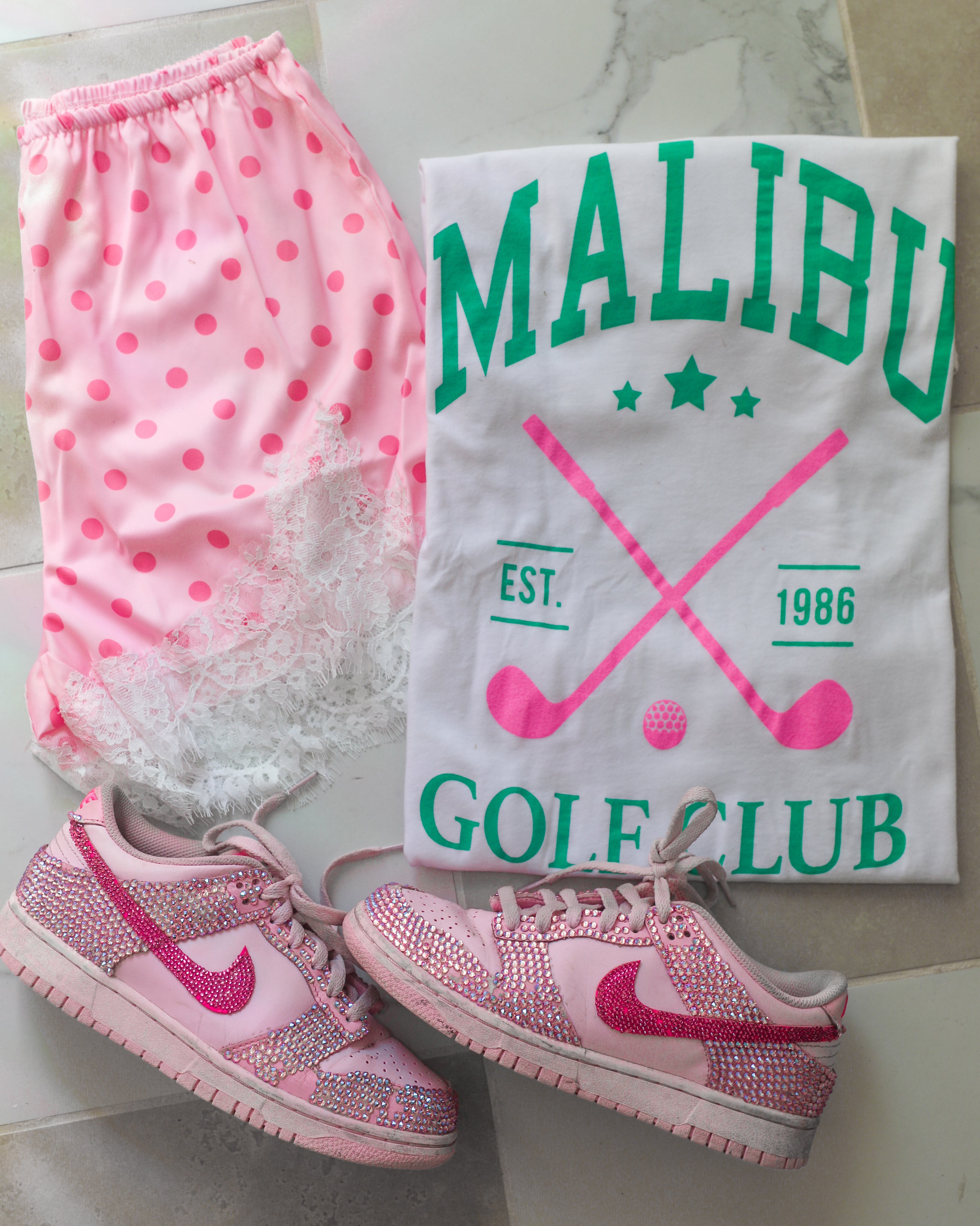 White "MALIBU GOLF CLUB"  Tee