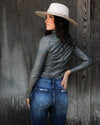 Midnight Cowboy Sequin Bodysuit - The Lace Cactus