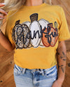 Mustard “Thankful” Pumpkin Graphic Tee - The Lace Cactus