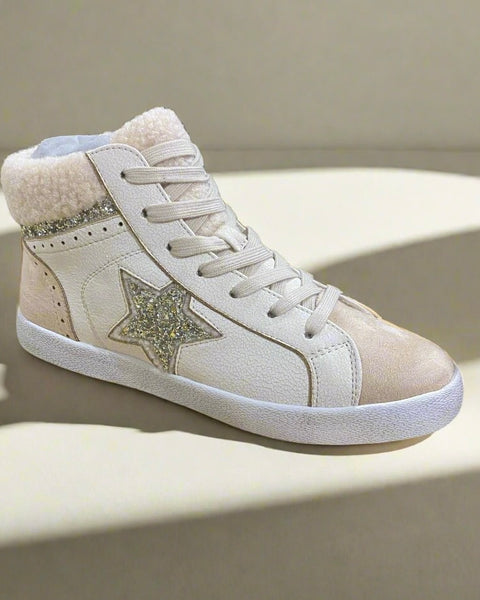 Lyssa Cream High Top Sneaker