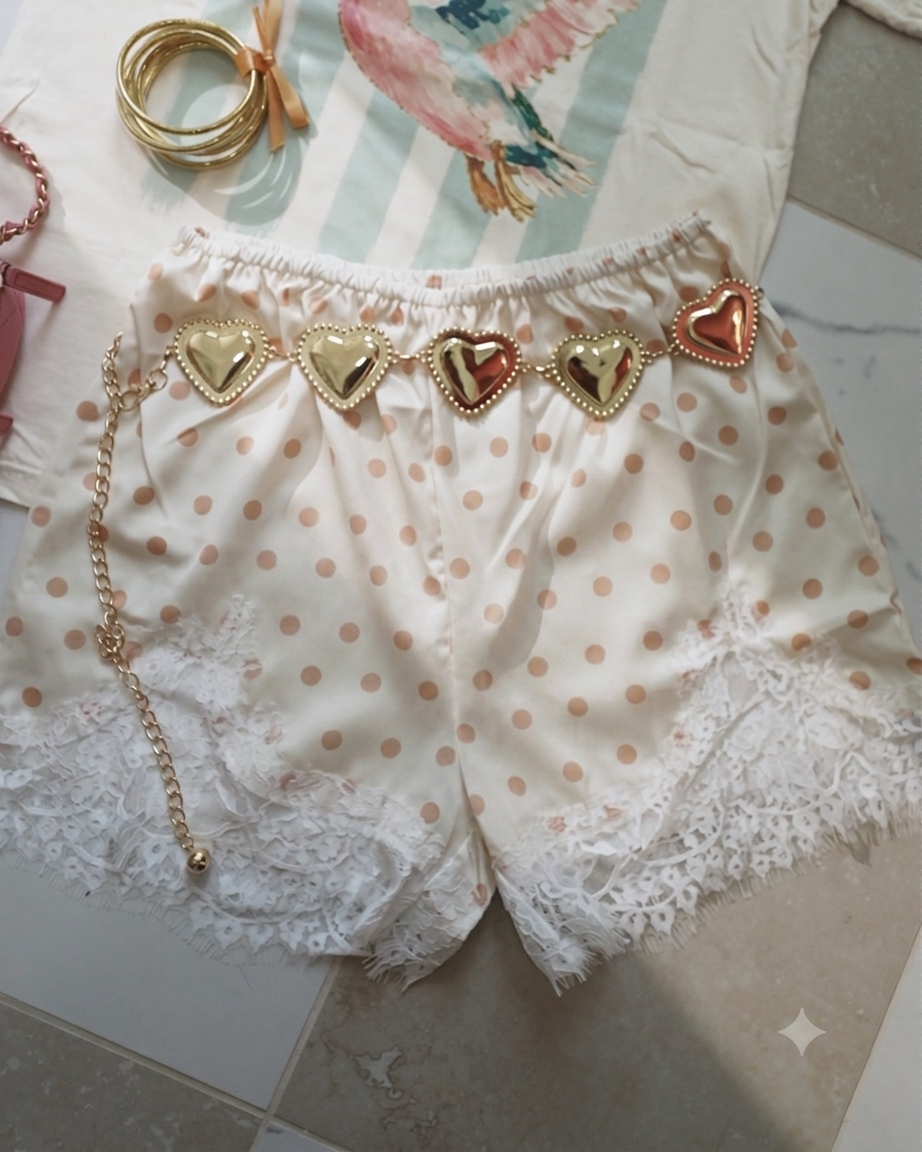 Gold Heart Chain Belt