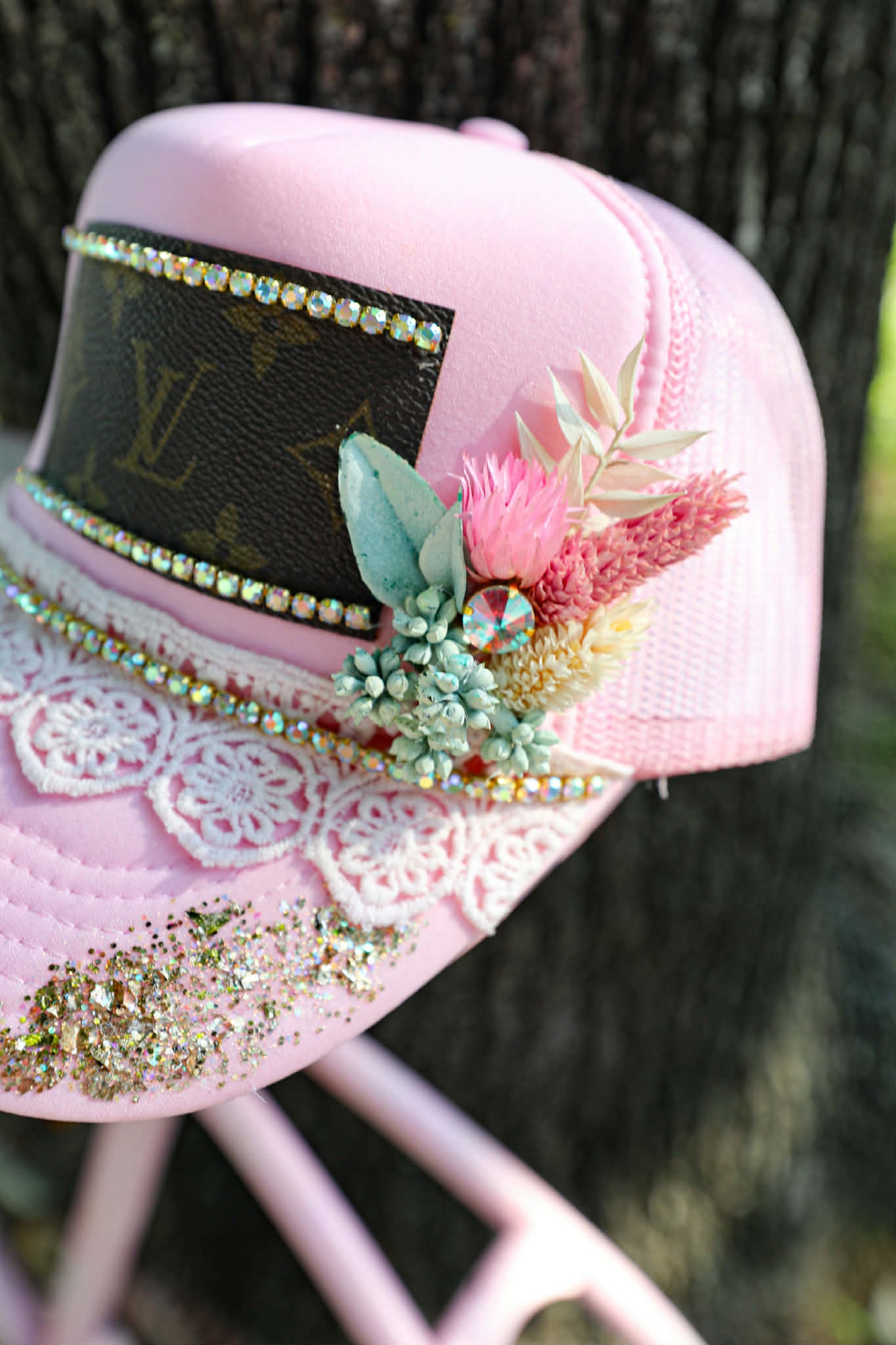 Custom Made "LV" Trucker Hat