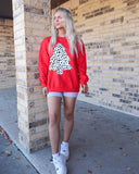 Red Dalmatian Xmas Tree Sweatshirt - The Lace Cactus