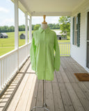 Willow Neon Green Button Up Top