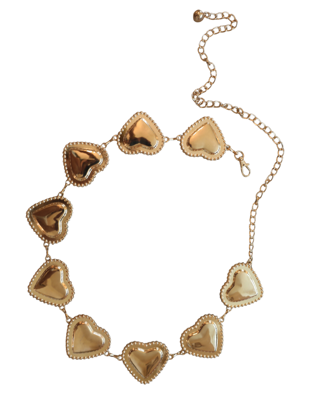 Gold Heart Chain Belt