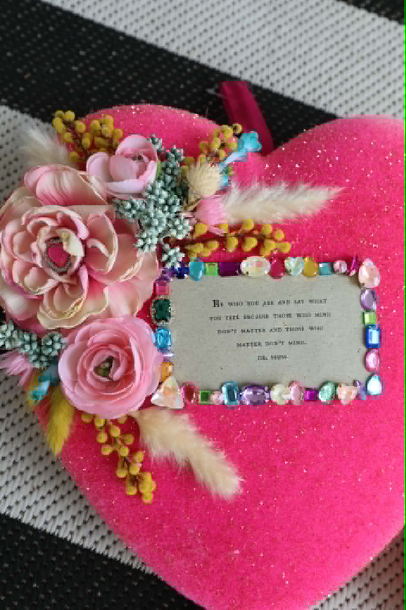 Custom "BE WHO YOU ARE" Pink Heart