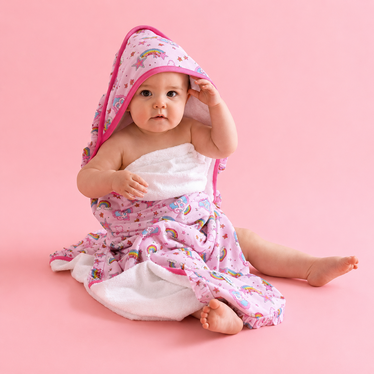 Barbie ™ Star Power Ruffled Hooded
Towel