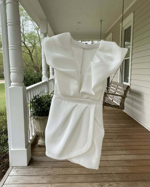 Sofia Off White Scuba Dress