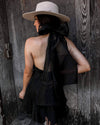 Tulum Black Bow Dress - The Lace Cactus