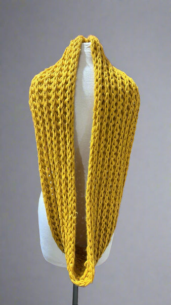 "KC" Mustard Infinity Scarf: O/S