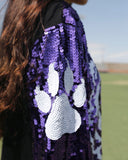 Purple “Easy Tiger Sequin Tunic Top - The Lace Cactus