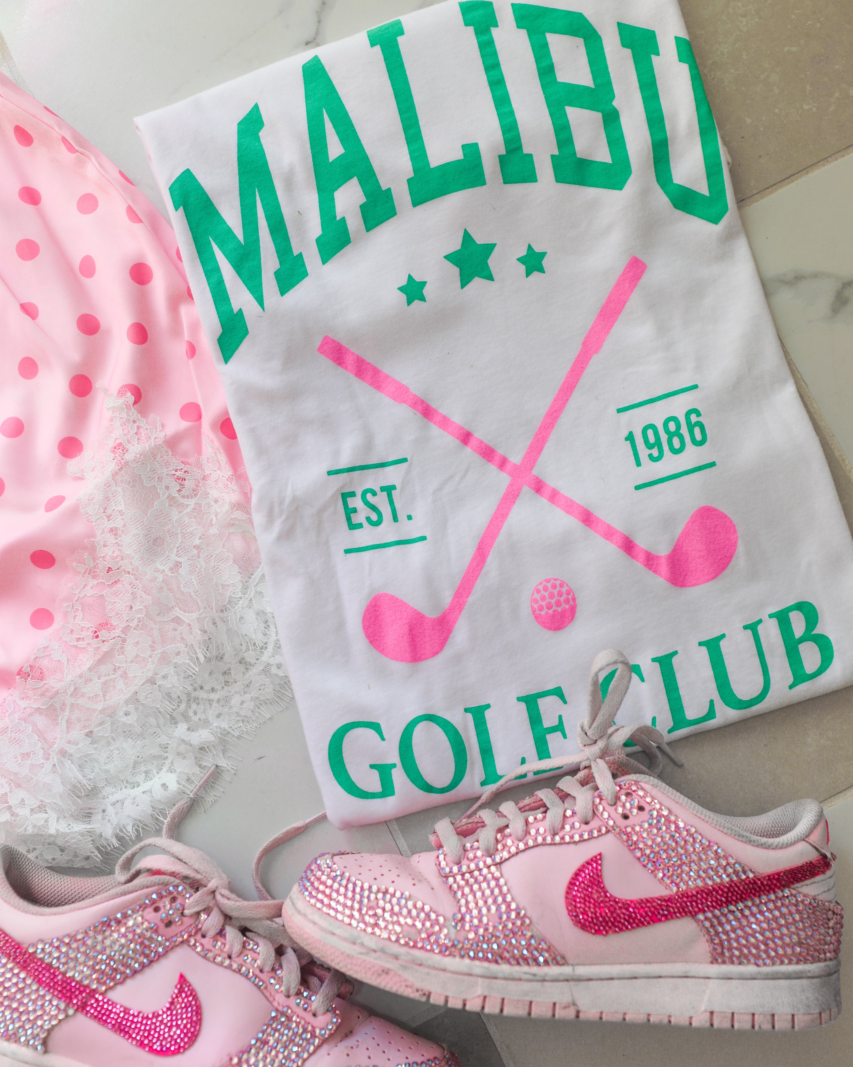White "MALIBU GOLF CLUB"  Tee