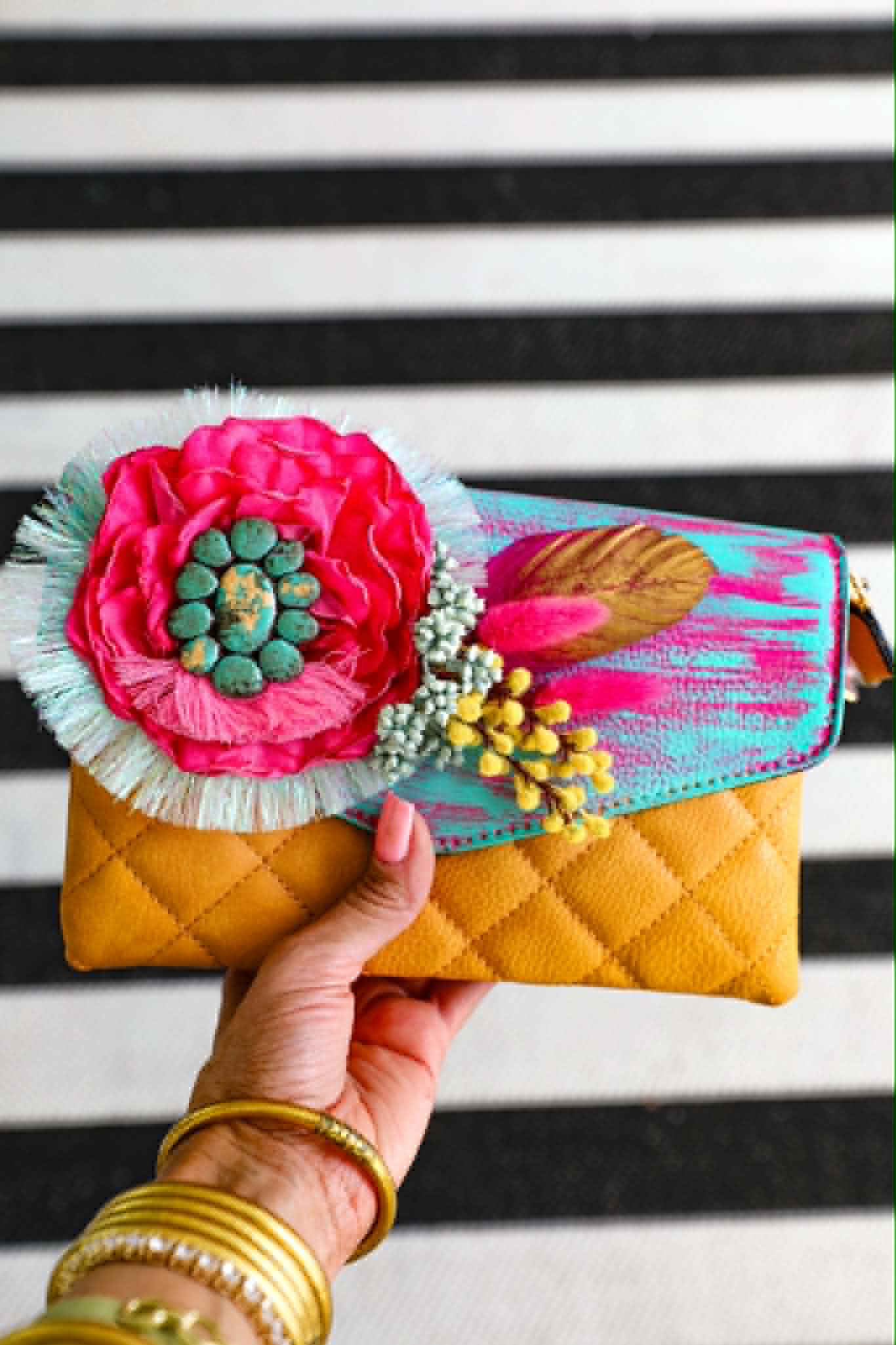 Custom Made gold clutch