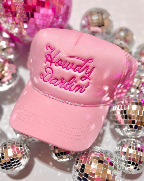 Baby Pink Howdy Darlin' Trucker Cap