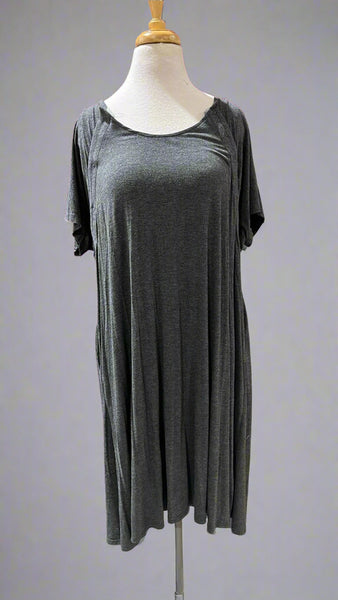 "KC" Dark Gray Maternity Delivery & Nursing Gown NWOT: O/S